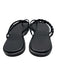Paige Shoe Size 9.5 Black Leather Upper Twist Mule Toe Strap Flat Sandals Black / 9.5