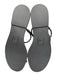 Paige Shoe Size 9.5 Black Leather Upper Twist Mule Toe Strap Flat Sandals Black / 9.5