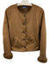 J. McLaughlin Size S Brown Polyester Faux Shearling Button Front Jacket Brown / S