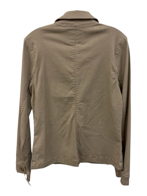 Paige Size S Khaki Cotton tortoise button Patch Pockets Button Front Jacket Khaki / S