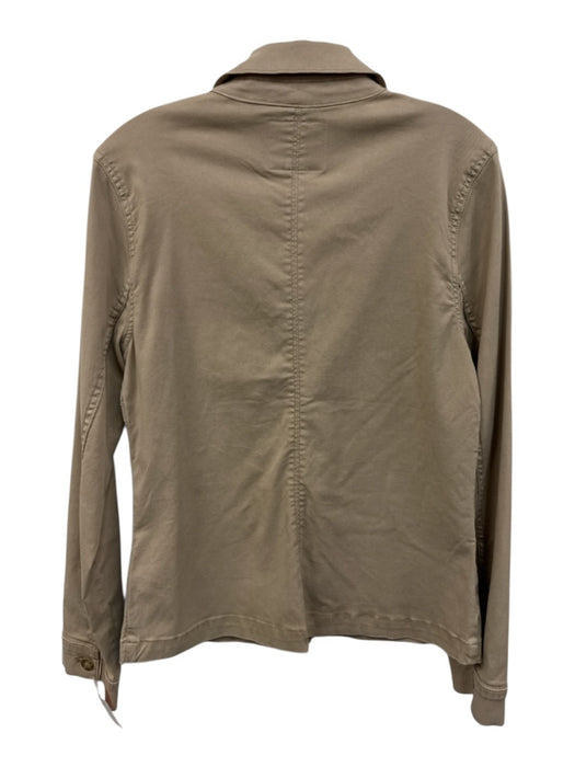 Paige Size S Khaki Cotton tortoise button Patch Pockets Button Front Jacket Khaki / S