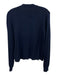 J. McLaughlin Size S navy & gold Cotton Blend Gold Buttons Rib Knit Sweater navy & gold / S