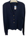 J. McLaughlin Size S navy & gold Cotton Blend Gold Buttons Rib Knit Sweater navy & gold / S