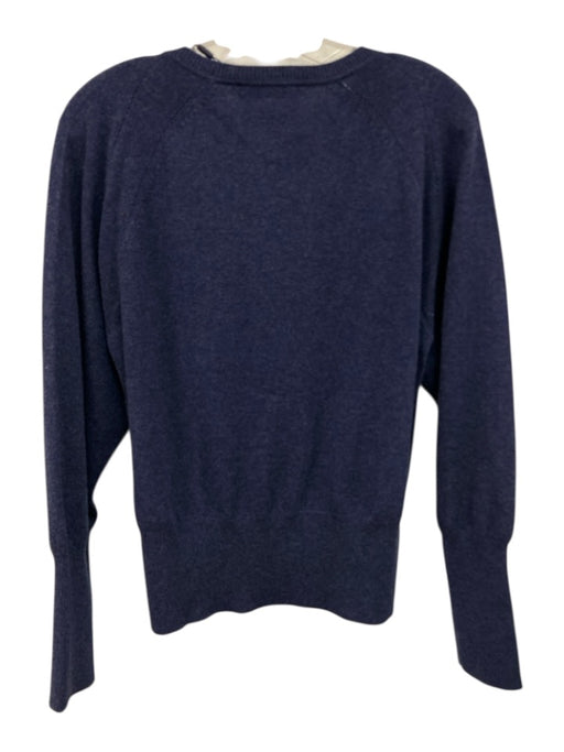 Nomad Size XS Blue Cashmere Heathered Ribbed Trim Raglan Sweater Blue / XS