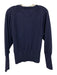 Nomad Size XS Blue Cashmere Heathered Ribbed Trim Raglan Sweater Blue / XS