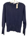 Nomad Size XS Blue Cashmere Heathered Ribbed Trim Raglan Sweater Blue / XS