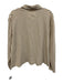 Frank & Eileen Size XS Brown & White Cotton Horizontal Stripes V Neck Collar Top Brown & White / XS