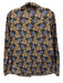 J.McLaughlin Size M Blue, White & Black Cotton Floral Button Up & Collar Top Blue, White & Black / M