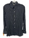 Buck Mason Size S Navy & white Rayon Long Sleeve Vertical Stripes Top Navy & white / S