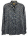J. McLaughlin Size S Blue & Brown Cotton Blend Long Sleeve Floral Top Blue & Brown / S