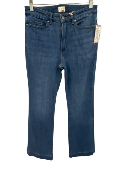 Ann Mashburn Size 27 Med Wash Cotton Denim 5 Pocket Contrast Stitch Jeans Med Wash / 27
