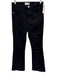 Frame Size 27 Black Cotton Denim High Rise 5 Pocket Straight Jeans Black / 27