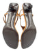 Zara Shoe Size 40 Tan Suede Round Square Toe Thong Ankle Strap Sandals Tan / 40