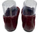 M. Gemi Shoe Size 9.5 Burgandy Suede Round Toe Patent leather Trim Flats Burgandy / 9.5