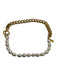 Saint Moran Gold & White Mother of Pearl Gold Chain Detail Bracelet Gold & White