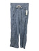 Athleta Size 0 Light Blue Elastic Drawstring Waist Zip Pocket Straight Leg Pants Light Blue / 0