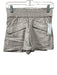 Maeve Size XS Taupe Beige Elastic Waist Flap Pocket Smocked Shorts Taupe Beige / XS
