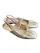 Vince Shoe Size 5M Gold Leather Slingbacks Square Toe Flat Scrunch detail Shoes Gold / 5M