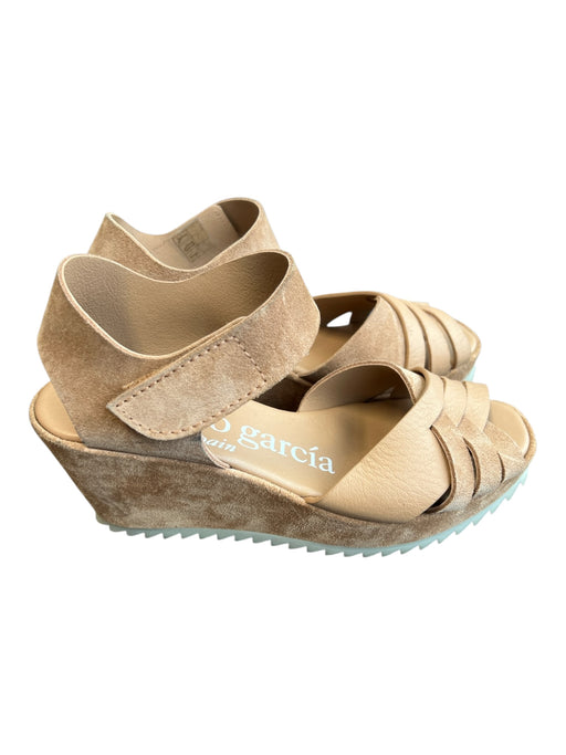 Pedro Garcia Shoe Size Est 5 Brown Suede & Leather Almond Toe Platform Shoes Brown / Est 5