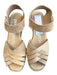 Pedro Garcia Shoe Size Est 5 Brown Suede & Leather Almond Toe Platform Shoes Brown / Est 5