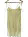 Birdy Grey Size XL Yellow Polyester Ruffle Spaghetti Strap Slit Maxi Gown Yellow / XL