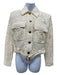 Zimmerman Size 1 Cream White Cotton Blend Gold Tone Hardware Lace Overlay Jacket Cream White / 1