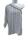 Smythe Size XS Blue, White, Beige Cotton Blend Long Sleeve One Sleeve Top Blue, White, Beige / XS