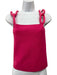 Alice + Olivia Size Medium Hot pink Viscose Blend Chain Strap Stretch - Knit Top Hot pink / Medium