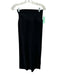 Kada Size Small Black Viscose Blend Elastic Waist Ribbed Knit Midi Skirt Set Black / Small