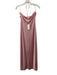Reformation Size 6 Pink Acetate Blend Satin Tie Neck Halter Ruched Detail Dress Pink / 6