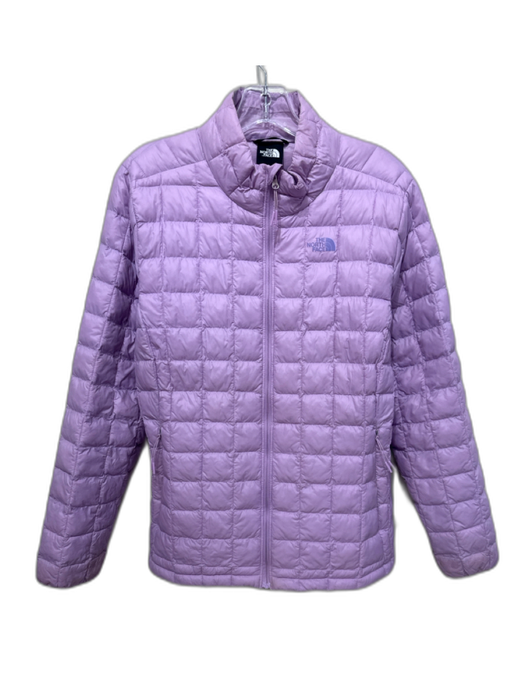 The North Face Size XL Lavender Purple Nylon Quilted High Neck zipper front Coat Lavender Purple / XL