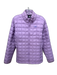 The North Face Size XL Lavender Purple Nylon Quilted High Neck zipper front Coat Lavender Purple / XL