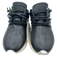Esse Ut Esse Shoe Size 40 Black Leather Upper Snake Skin Detail Fringe Sneakers Black / 40
