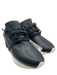 Esse Ut Esse Shoe Size 40 Black Leather Upper Snake Skin Detail Fringe Sneakers Black / 40