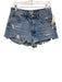 Agolde Size 27 Medium Wash Cotton Denim Cut off Distressed Button Fly Shorts Medium Wash / 27