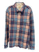 Faherty Size XL Blue & Tan Cotton Plaid Button Up Flannel Long Sleeve Shirt Blue & Tan / XL