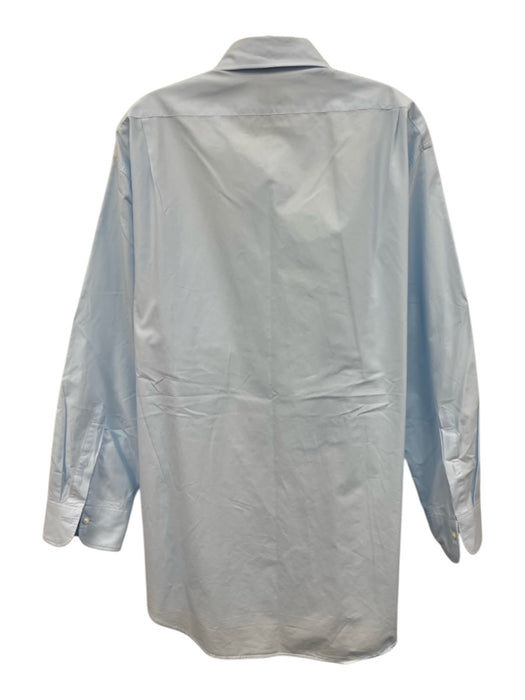 Sid Mashburn Size XL Light blue Cotton Solid Button Up Men's Long Sleeve Shirt Light blue / XL