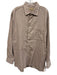 Miller Brothers Size Est XL Tan Cotton Solid Button Up Men's Long Sleeve Shirt Tan / Est XL