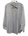 Sid Mashburn Size XL White & Blue Cotton Grid Button Up Men's Long Sleeve Shirt White & Blue / XL