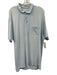 Peter Millar Size XXL Blue Cotton Solid Polo Men's Short Sleeve Blue / XXL
