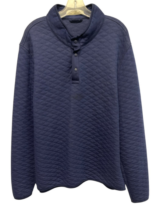 Holderness & Bourne Size XL Blue Synthetic Quilted Men's Long Sleeve Shirt Blue / XL