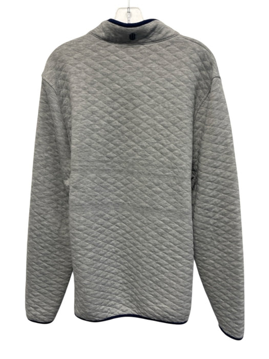 Holderness & Bourne Size XL Gray & Blue Cotton Blend Quilted Long Sleeve Shirt Gray & Blue / XL