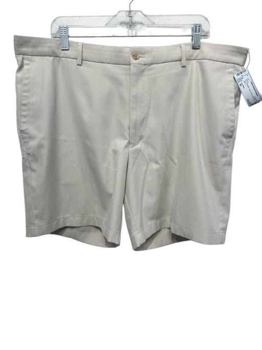 Peter Millar Size 40 Tan Polyester Solid Zip Fly Men's Shorts Tan / 40