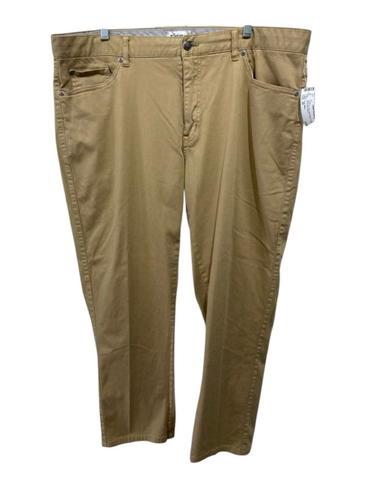 Peter Millar Size 40 Dark Tan Cotton Blend Solid Khakis Men's Pants Dark Tan / 40