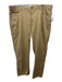 Peter Millar Size 40 Dark Tan Cotton Blend Solid Khakis Men's Pants Dark Tan / 40