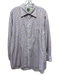 Sid Mashburn Size XL White & Multi Cotton Grid Button Up Men's Long Sleeve Shirt White & Multi / XL