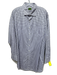Sid Mashburn Size XL White & Purple Cotton Grid Button Up Long Sleeve Shirt White & Purple / XL