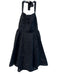 For Love & Lemons Size Est S Black Cotton Blend Piping & Floral Eyelet Dress Black / Est S