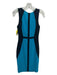 Jay Godfrey Size 2 Blue & Black Polyester Blend Round Neck Sleeveless Dress Blue & Black / 2