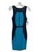 Jay Godfrey Size 2 Blue & Black Polyester Blend Round Neck Sleeveless Dress Blue & Black / 2